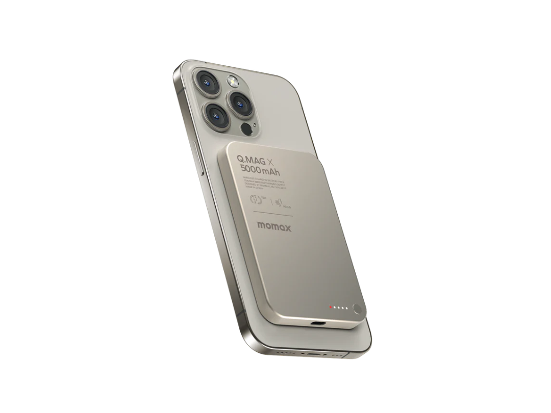 Buy Momax Q.Mag X 5000mAh Magnetic Wireless Power Bank - Grey - Gen 2 in Qatar Buy Momax Q.Mag X 5000mAh Magnetic Wireless Power Bank - Grey - Gen 2 in Qatar